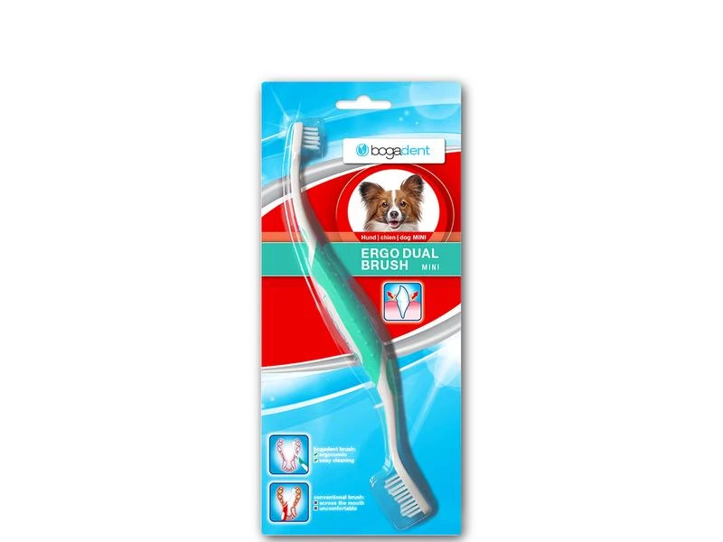 Bogar Hunde-Zahnbürste Ergo Dual Brush Mini 1 Stück 1 Bogar Hunde-Zahnbürste Ergo Dual Brush Mini 1 Stück