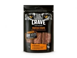 Crave Kausnack Protein Strips Huhn und Truthahn, 55 g