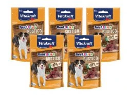 Vitakraft Leckerli Beef-Stick Rustico, Multipack 5 x 55 g