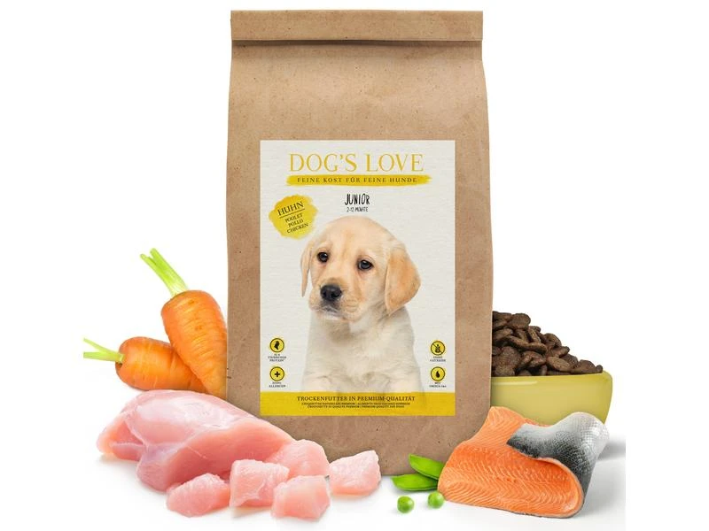 Dog's Love Trockenfutter Junior Huhn, 12 kg 2 Dog's Love Trockenfutter Junior Huhn, 12 kg – Bild 2
