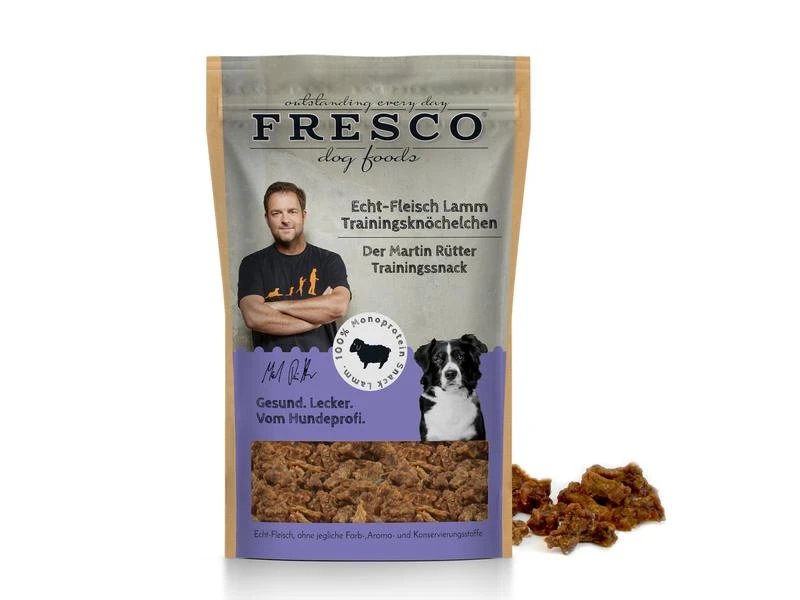 FRESCO Leckerli Martin Rütter Trainingsknöchelchen Lamm, 150 g 2 FRESCO Leckerli Martin Rütter Trainingsknöchelchen Lamm, 150 g – Bild 2