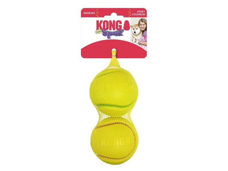 Kong Hunde-Spielzeug Squeezz Tennis Set Ø 8.3 cm, assortiert 3 Kong Hunde-Spielzeug Squeezz Tennis Set Ø 8.3 cm, assortiert – Bild 3