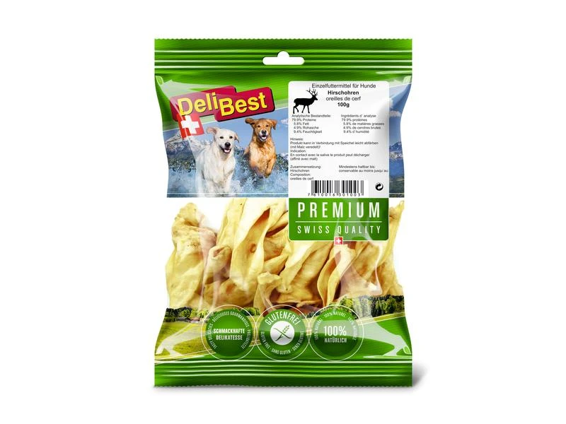 DeliBest Kausnack Premium Hirschohren, 100 g 1 DeliBest Kausnack Premium Hirschohren, 100 g