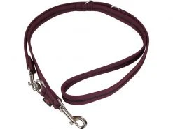 Grossenbacher Hundeleine 180 cm, 20 mm, Schwarz/Bordeaux