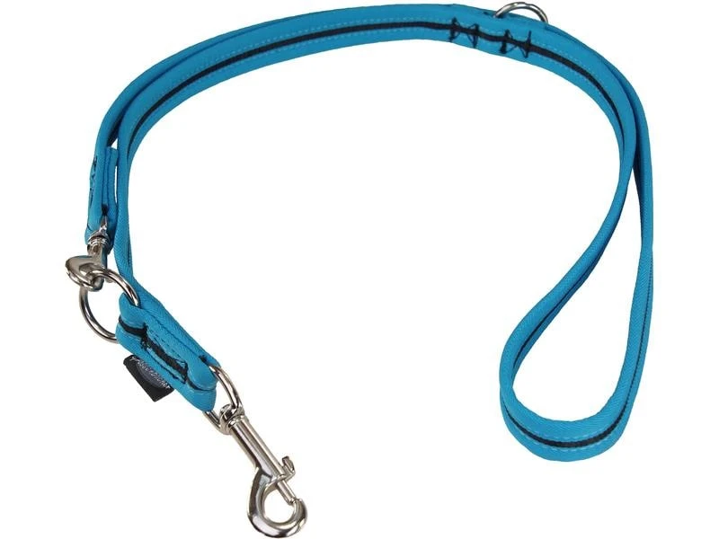 Grossenbacher Hundeleine 180 cm, 15 mm, Schwarz/Türkis 1 Grossenbacher Hundeleine 180 cm, 15 mm, Schwarz/Türkis