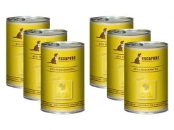 Escapure Nassfutter Puten Pfandl, 6 x 400 g