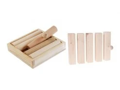 Hundespiele.ch Strategie-Spiel Zaunpfahl Kit, inkl. 5 Vierkanthölzer