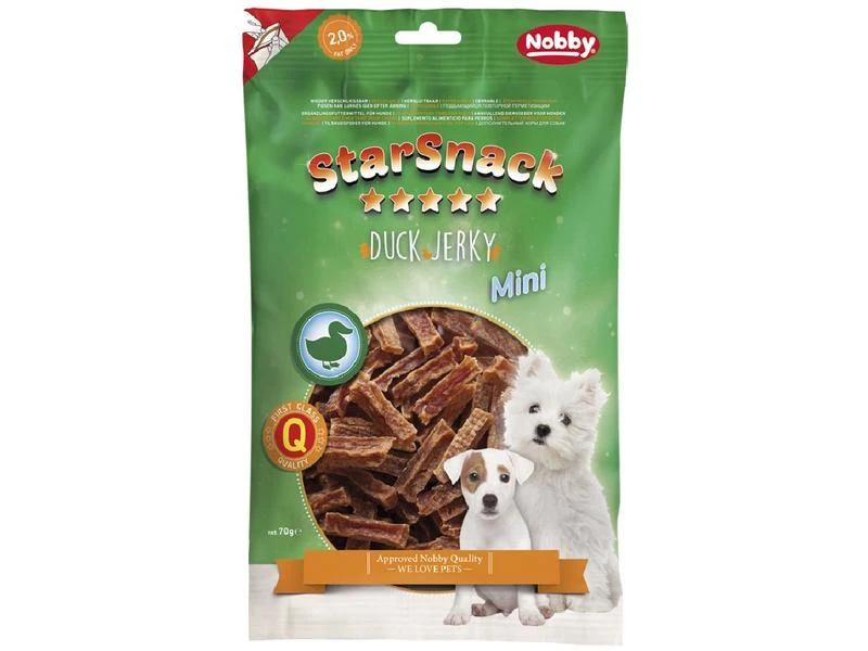 Nobby Leckerli StarSnack Mini Duck Jerky, 70 g 1 Nobby Leckerli StarSnack Mini Duck Jerky, 70 g