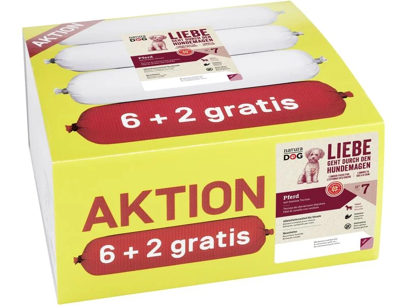 NaturaDog Nassfutter Pferd mit Gemüse Terrine, 8 x 400 g 1 NaturaDog Nassfutter Pferd mit Gemüse Terrine, 8 x 400 g