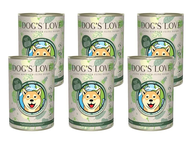 Dog's Love Nassfutter Insekt Pur, 6 x 400 g 1 Dog's Love Nassfutter Insekt Pur, 6 x 400 g
