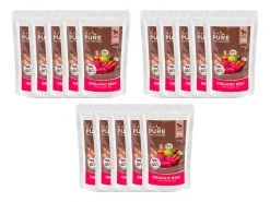 Be Pure Nassfutter Rind mit Apfel, Karotte & Hafer, 15 x 150 g