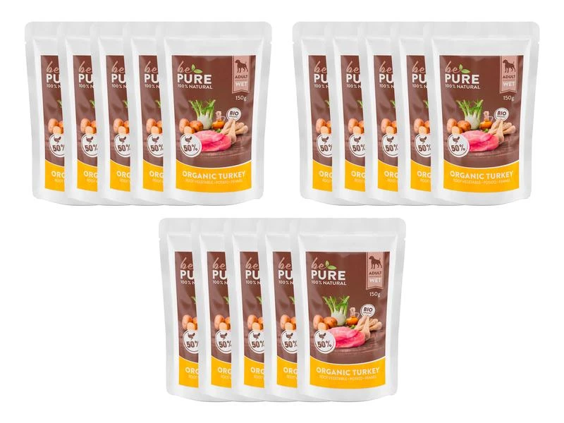 Be Pure Nassfutter Pute mit Kartoffel & Fenchel, 15 x 150 g 1 Be Pure Nassfutter Pute mit Kartoffel & Fenchel, 15 x 150 g