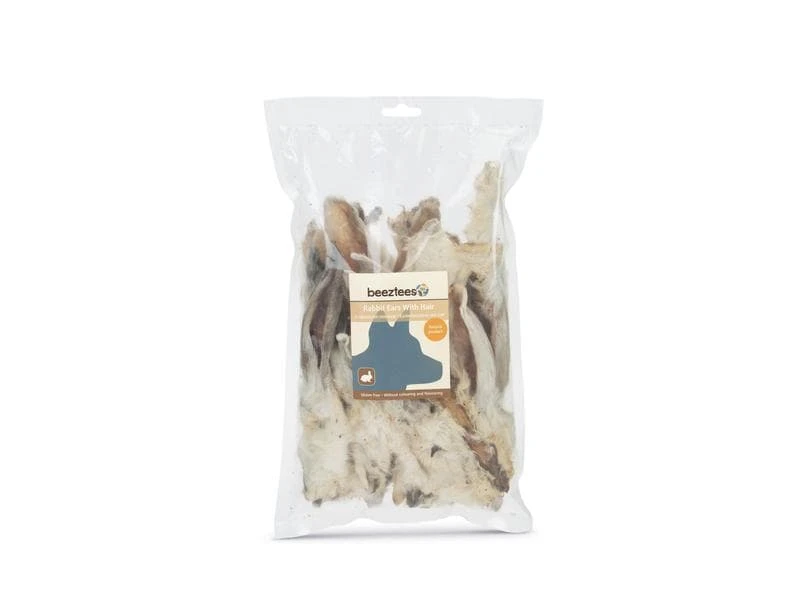 Beeztees Kausnack Kaninchenohren mit Fell, 200 g 2 Beeztees Kausnack Kaninchenohren mit Fell, 200 g – Bild 2
