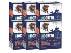 Bozita Nassfutter Häppchen in Gelée Lachs, 6 x 370 g
