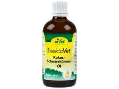 CdVet Hunde-Nahrungsergänzung insektoVet, Kokos-Schwarzkümmelöl