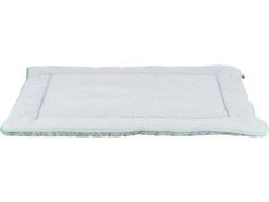 Trixie Hunde-Liegematte Junior, 70 x 50 cm, Hellgrau/Mint