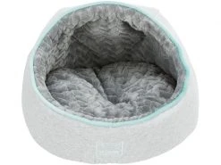 Trixie Kuschelhöhle Junior, ø 40 x 27 cm, Hellgrau/Mint