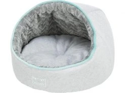 Trixie Kuschelhöhle Junior, ø 40 x 27 cm, Hellgrau/Mint -Hundewelt Verkäufe 220516337 xxl