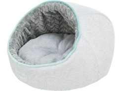 Trixie Kuschelhöhle Junior, ø 40 x 27 cm, Hellgrau/Mint -Hundewelt Verkäufe 220516341 xxl