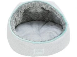 Trixie Kuschelhöhle Junior, ø 40 x 27 cm, Hellgrau/Mint -Hundewelt Verkäufe 220516343 xxl