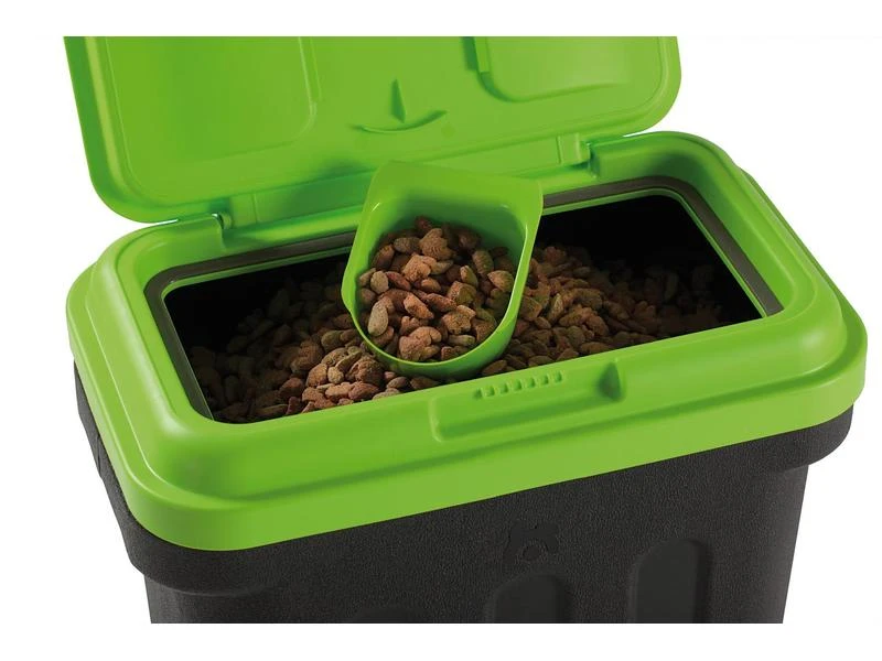 Maelson Tierfutterbehälter Dry Box 15 l, Schwarz/Grün 4 Maelson Tierfutterbehälter Dry Box 15 l, Schwarz/Grün – Bild 4