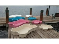 ONE DOG ONE BONE Hundepool Knochenform, Weiss, 167.6 x 111.8 x 27.9 cm -Hundewelt Verkäufe 221768196 xxl