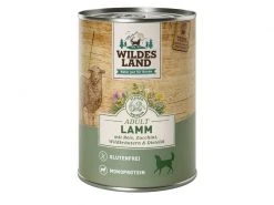 Wildes Land Nassfutter Lamm mit Reis, Zucchini & Wildkräutern 6 x 400 g