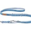 Amiplay Hundeleine Denim, 1 - 2 m, verstellbar, Hellblau