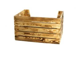 Holz Zollhaus Hunde-Bett Vintage geflammt, 80 x 60 x 45 cm -Hundewelt Verkäufe 223015610 xxl