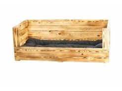 Holz Zollhaus Hunde-Sofa Vintage geflammt XXL, 115 x 55 x 42 cm -Hundewelt Verkäufe 223016887 xxl