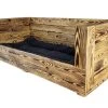 Holz Zollhaus Hunde-Sofa Vintage geflammt XXL, 115 x 55 x 42 cm