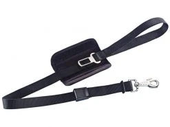 Nobby Leine inkl. Sicherheitsgurt, Schwarz