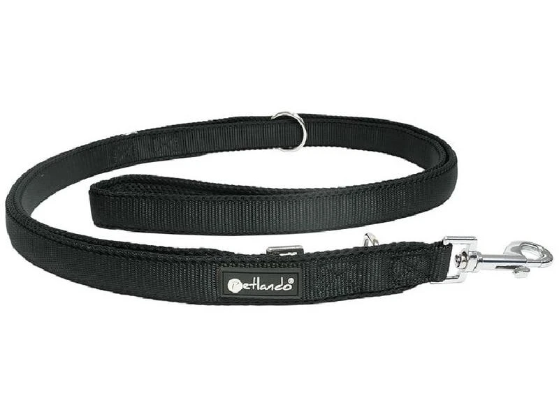 Petlando Hundeleine Mesh, 2.3 m, Schwarz 1 Petlando Hundeleine Mesh, 2.3 m, Schwarz
