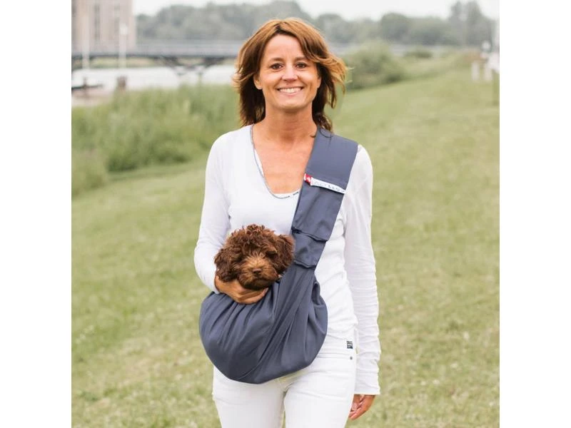 4LazyLegs Tiertransport-Tasche Canvas, Navy Blue, S 2 4LazyLegs Tiertransport-Tasche Canvas, Navy Blue, S – Bild 2