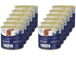 Bozita Nassfutter Paté mit Truthahn, 12 x 625 g Kit