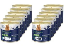 Bozita Nassfutter Paté mit Elch, 12 x 625 g Kit