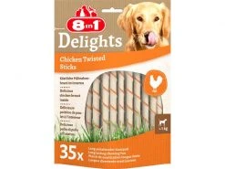 8in1 Kausnack Delights Chicken Twisted Sticks, 35 Stk., 190 g