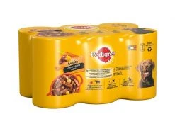 Pedigree Nassfutter Adult Saftiges Geschnetzeltes, 6 x 400 g