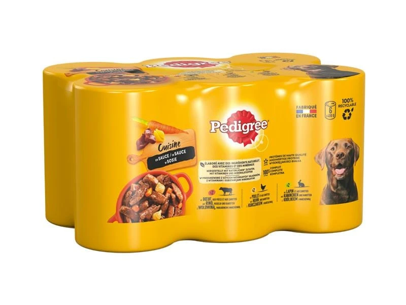 Pedigree Nassfutter Adult Saftiges Geschnetzeltes, 6 x 400 g 1 Pedigree Nassfutter Adult Saftiges Geschnetzeltes, 6 x 400 g