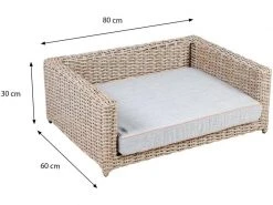 Greemotion PET Hunde-Sofa Rattan-Optik, Beige, Grösse M -Hundewelt Verkäufe 227486936 xxl