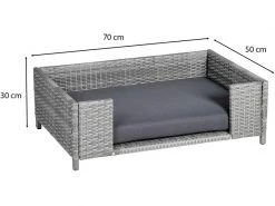 Greemotion PET Hunde-Sofa Rattan-Optik, Grau, Grösse S -Hundewelt Verkäufe 227489040 xxl