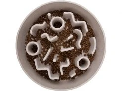 District 70 Bambusnapf Bamboo Dog Slow Feeder Ø 28 cm, Creme-Weiss -Hundewelt Verkäufe 228120018 xxl