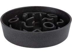 District 70 Bambusnapf Bamboo Dog Slow Feeder Ø 21 cm, Dunkel-Grau
