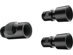 Hansgrohe Schnellkupplung-Set für Duschbrausen, Schwarz