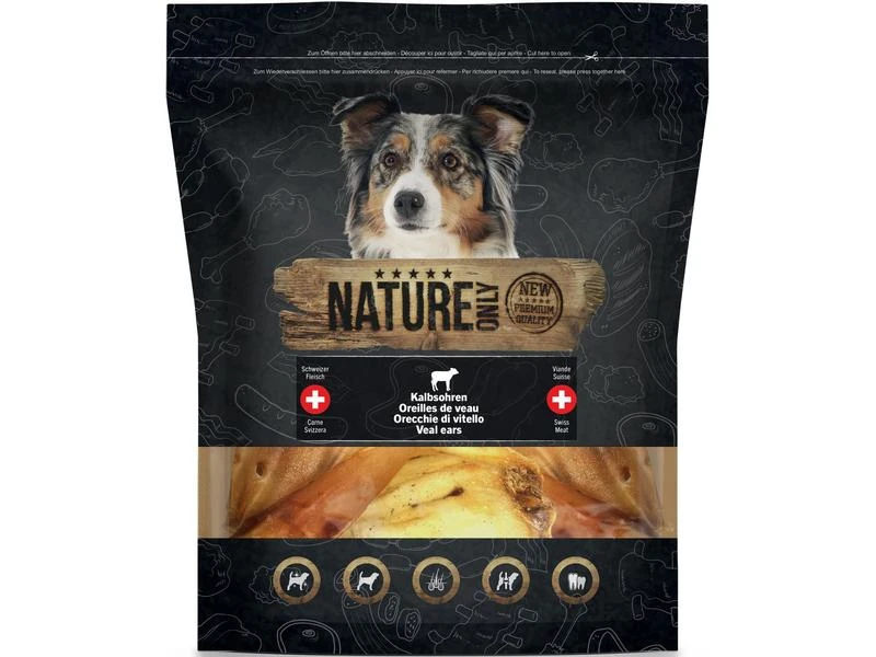 NATUREonly Kausnack Kalbsohren, 170 g 1 NATUREonly Kausnack Kalbsohren, 170 g