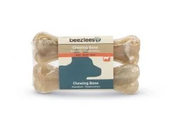 Beeztees Kauknochen Rinderhaut, 14 cm, 2 Stk.