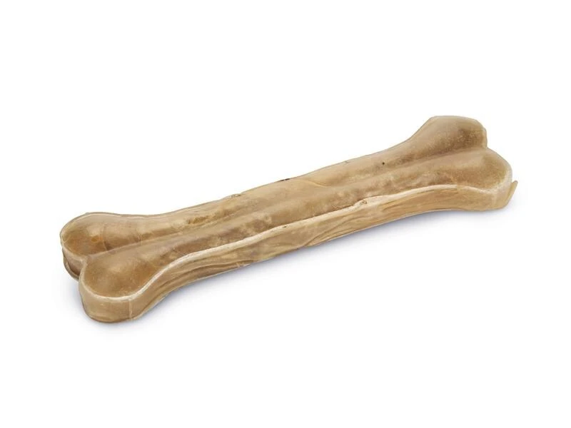 Beeztees Kauknochen Rinderhaut, 21 cm, 1 Stk. 2 Beeztees Kauknochen Rinderhaut, 21 cm, 1 Stk. – Bild 2
