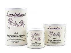 Lunderland Hunde-Nahrungsergänzung Bio-Eierschalenmehl, 400 g