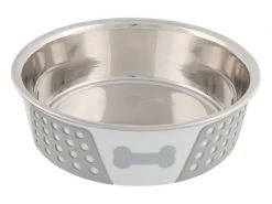 Trixie Edelstahlnapf mit Silikonumrandung 1.4 l / ø 21 cm