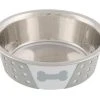 Trixie Edelstahlnapf mit Silikonumrandung 0.4 l / ø 14 cm